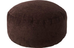 HOME Tessa Polyester Bean Footstool - Chocolate